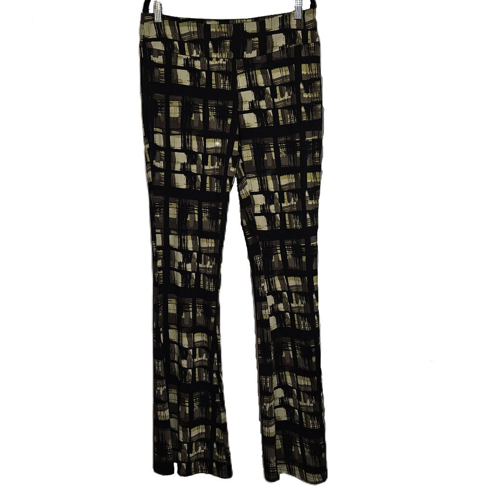 BCBGMAXAZRIA Flat Front Flare Pants Size L